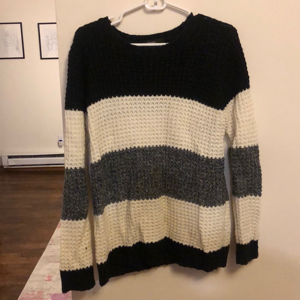 Large forever 21 striped sweater